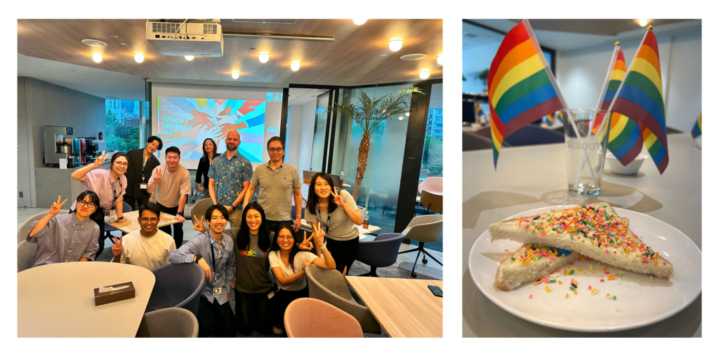 Image of Slalom members at internal Prism event